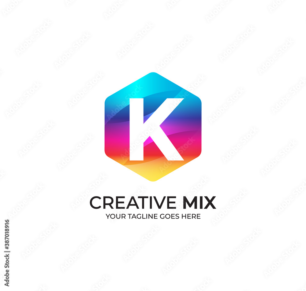 K Alphabet Modern Logo Design Concept K Alphabet Modern Logo Design Concept