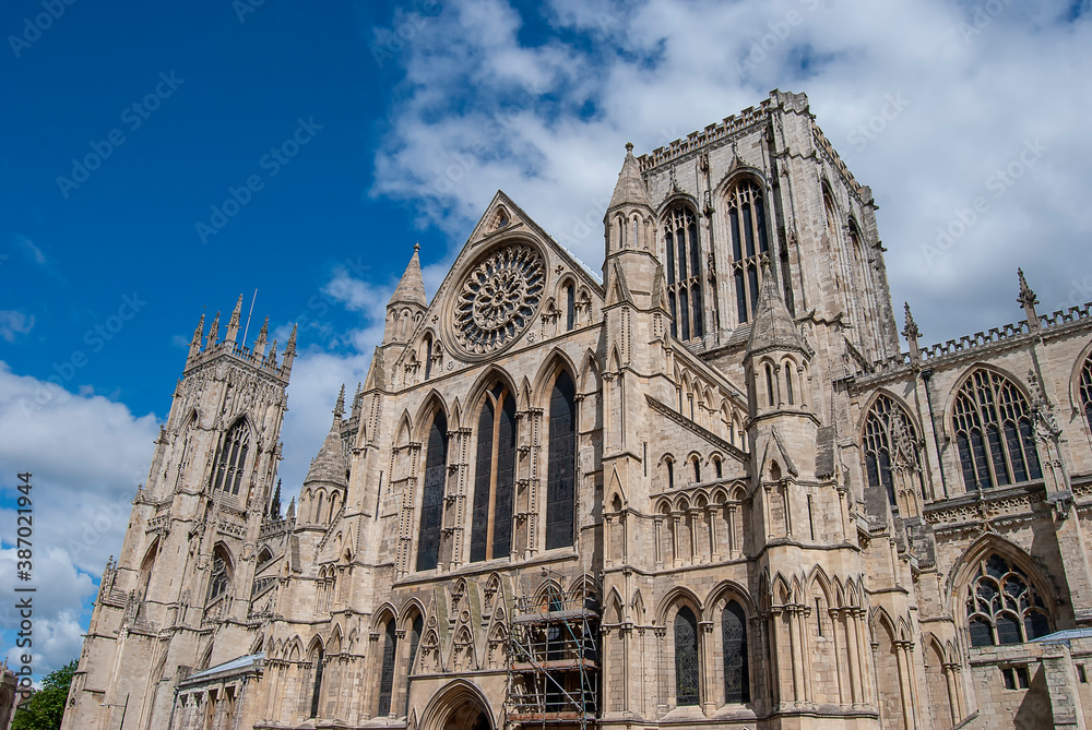 The magnificent 15th century York Minster, UK