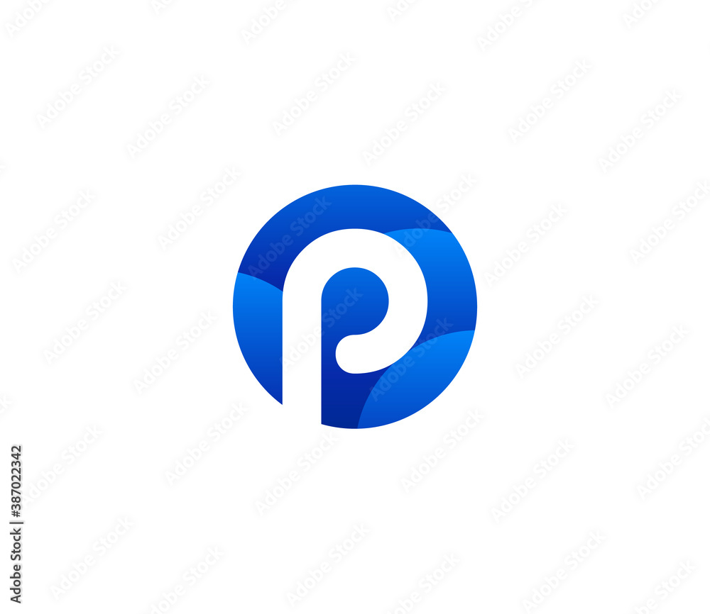 P Alphabet Modern Logo Design Concept P Alphabet Modern Logo Design Concept