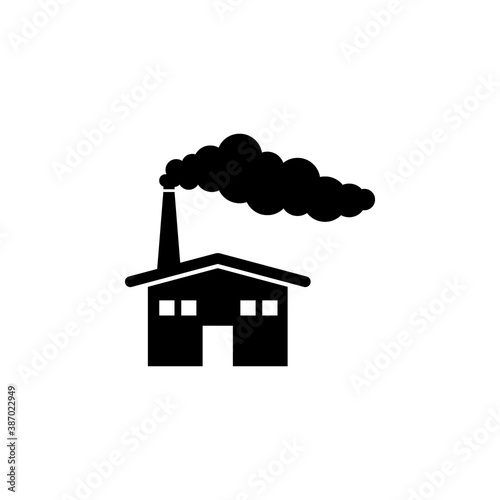 Factory building icon vector illustration