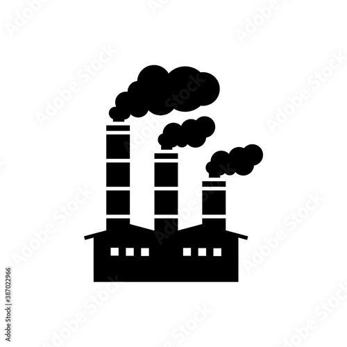 Factory building icon vector illustration