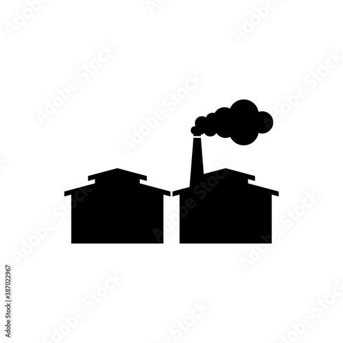 Factory building icon vector illustration