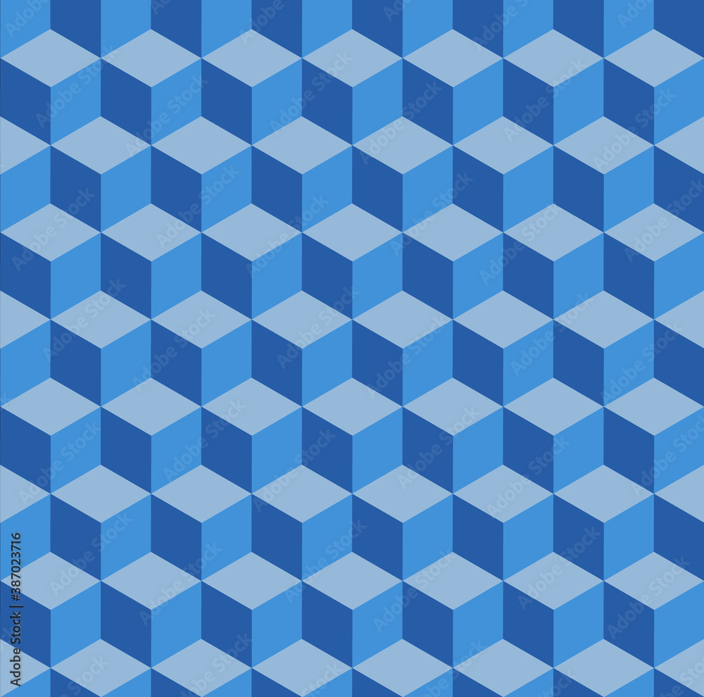Seamless geometric pattern with cubes. Vector background. Seamless geometric pattern with cubes. Vector background.