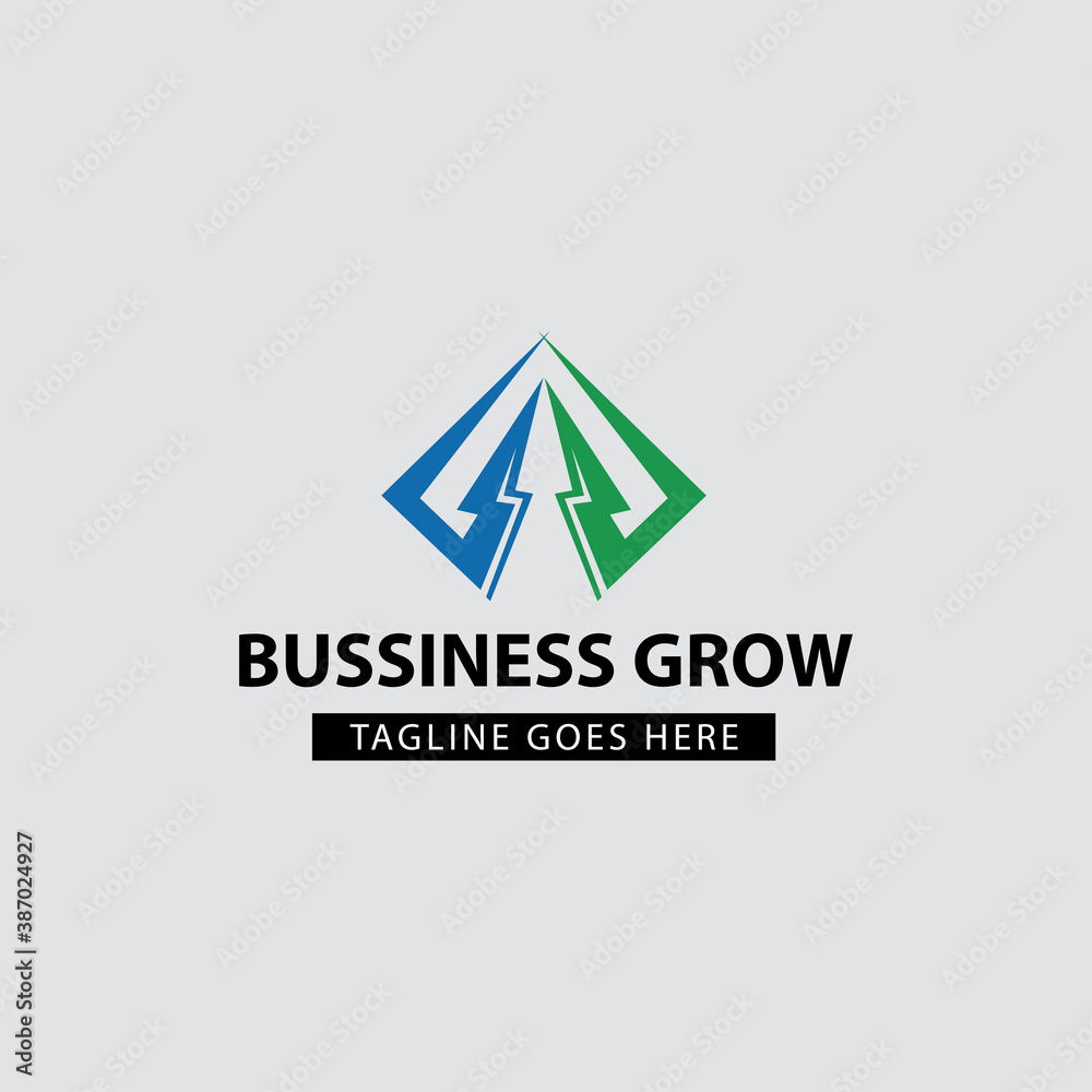 Business arrow logo design template. Vector illustration Business arrow logo design template. Vector illustration