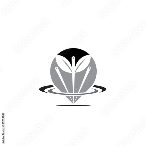 accupunture leaf health care logo designs simple modern
