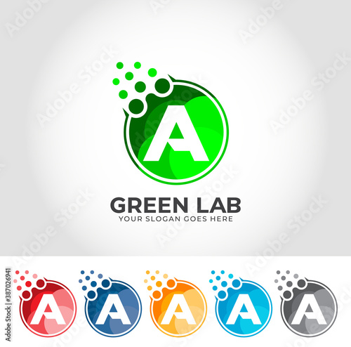 A Alphabet Lab Creative Logo Design Concept