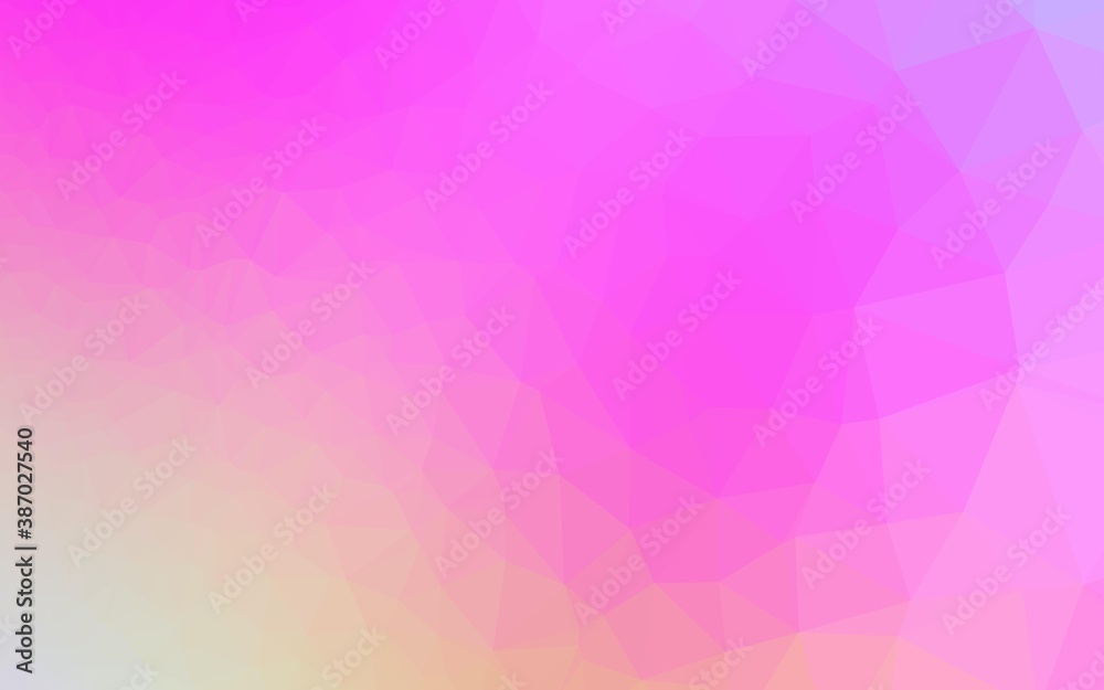 Light Pink vector shining triangular template. Light Pink vector shining triangular template.