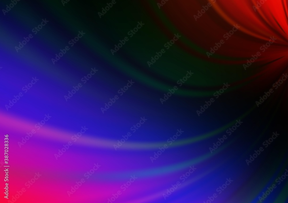 Dark Multicolor, Rainbow vector abstract bright template.