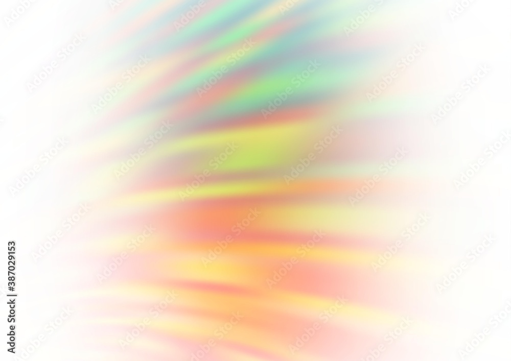 Obraz premium Light Green, Yellow vector blurred and colored template.