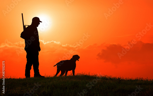 Hunter and his dog