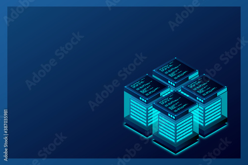 Big data analytics of data from multiple directions futuristic abstract vector background