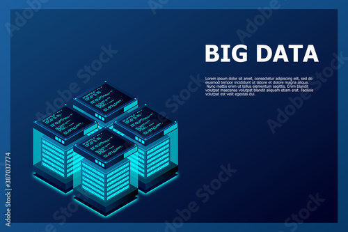 Big data analytics of data from multiple directions futuristic abstract vector background