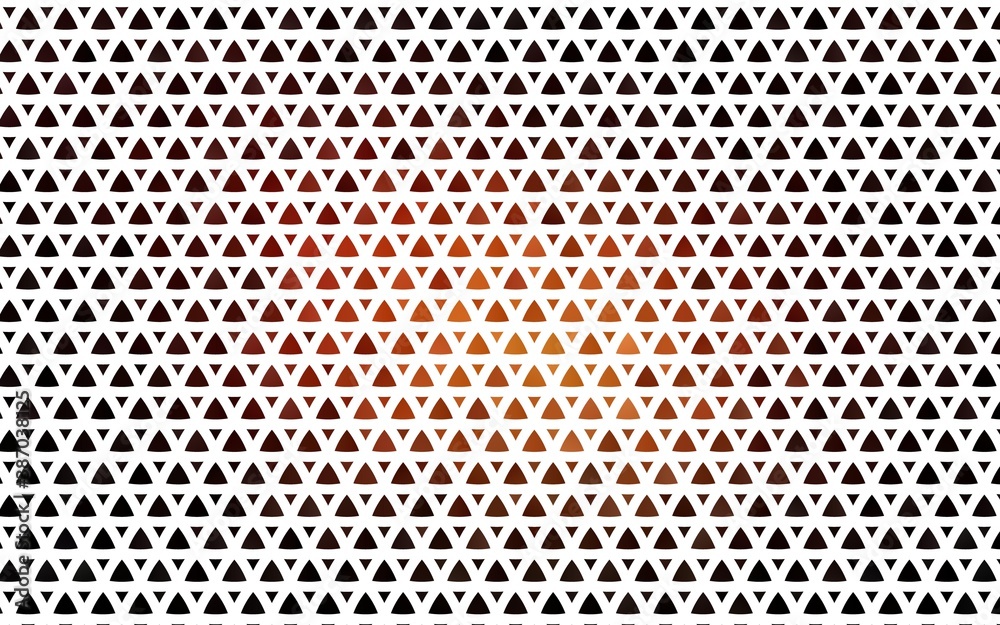 Light Red vector seamless background with triangles.