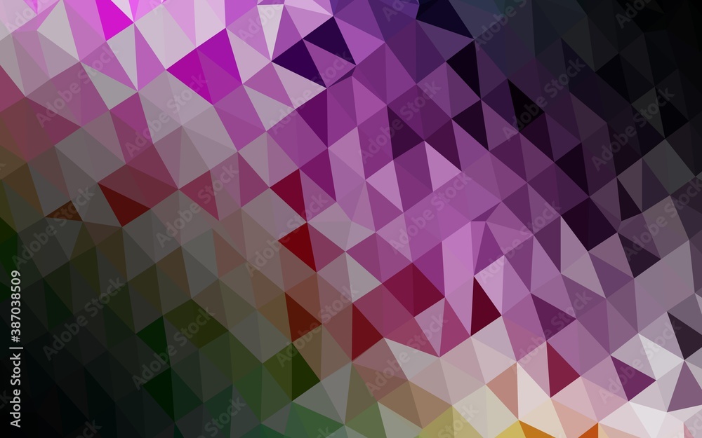 Obraz premium Light Multicolor, Rainbow vector polygonal template.