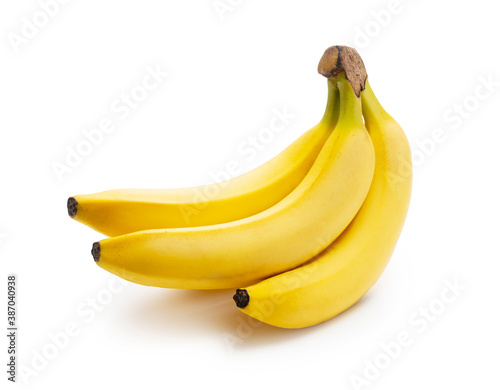 Bananas on a white background