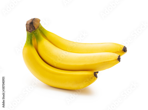 Bananas on a white background