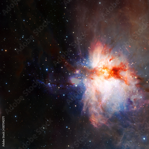 Fototapeta Naklejka Na Ścianę i Meble -  Galaxy cluster. Elements of this image furnished by NASA