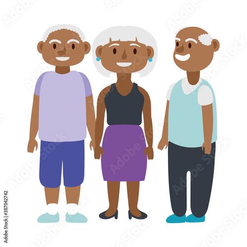 afro old people persons avatars characters