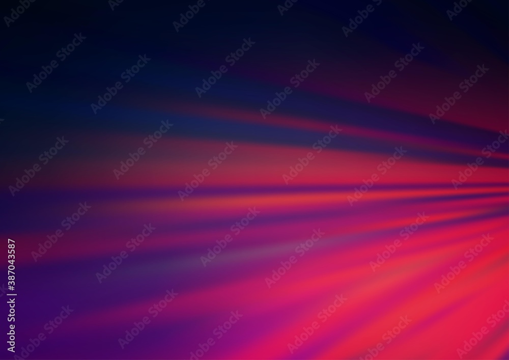 Dark Purple, Pink vector glossy bokeh pattern.