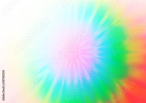 Light Multicolor  Rainbow vector abstract template.