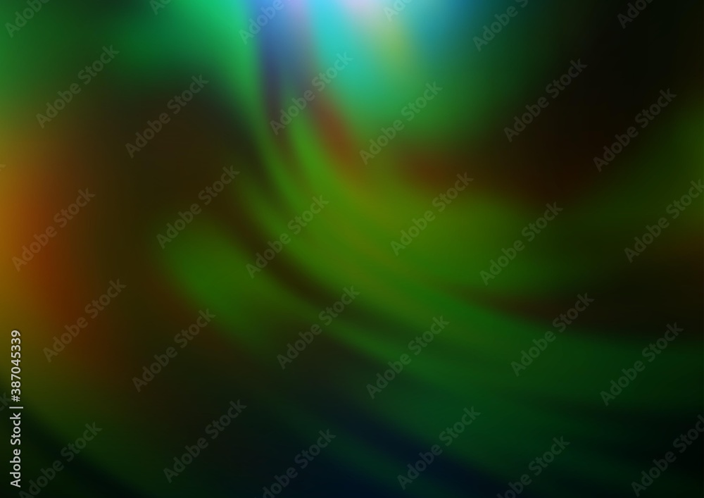 Dark Green, Yellow vector bokeh template. Dark Green, Yellow vector bokeh template.