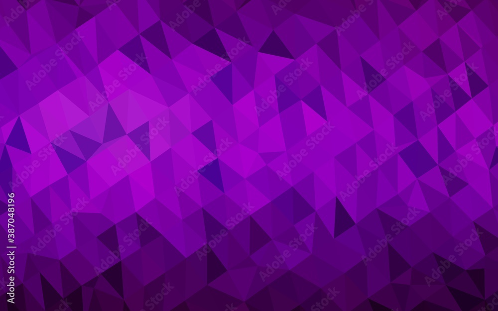 Dark Purple vector abstract polygonal texture. Dark Purple vector abstract polygonal texture.