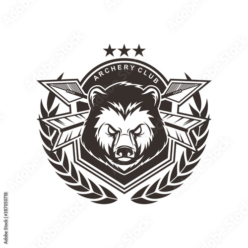 Vector logo, badge, symbol, icon template design with Wild Animal Theme
