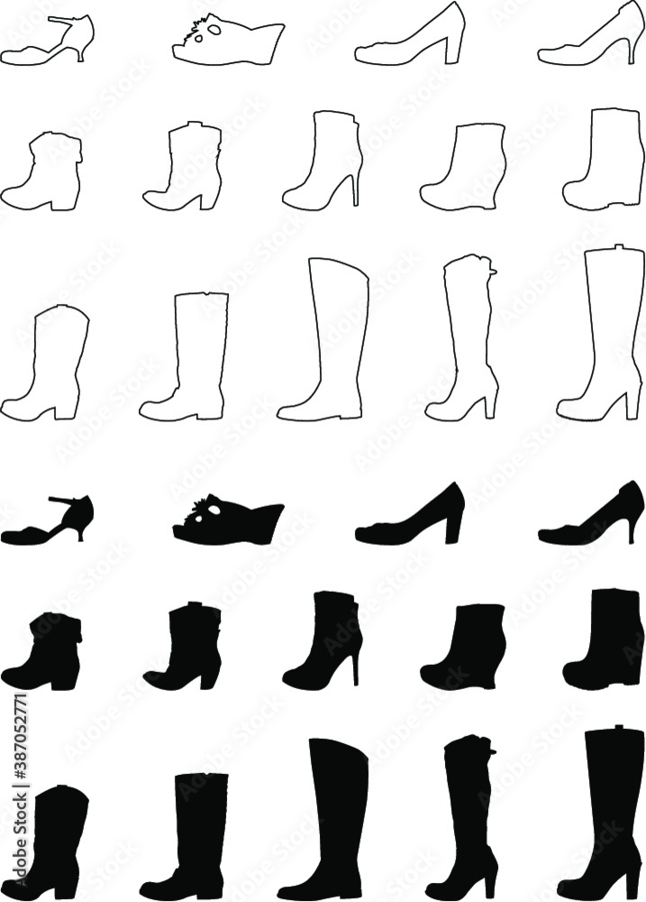 collection of shoes collection of shoes