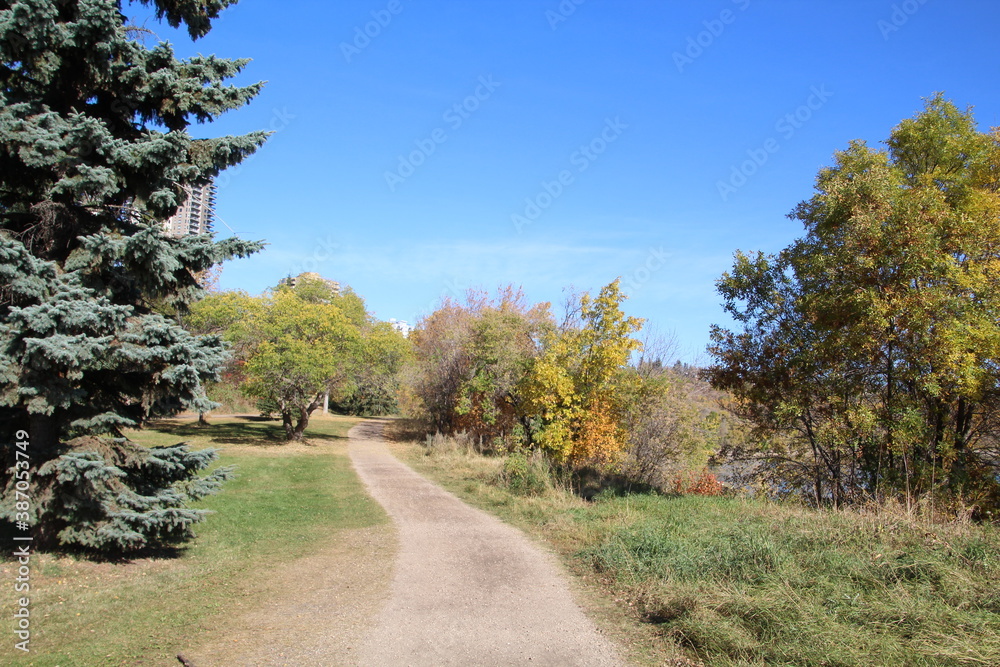 Going Down The Trail, Dawson Park, Edmonton, Alberta