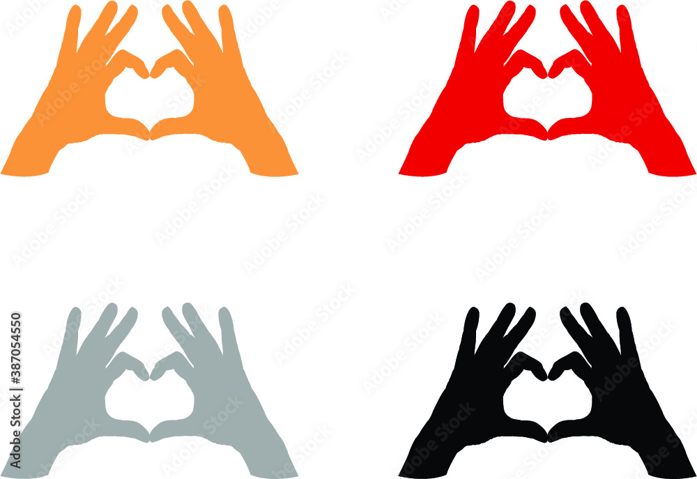 hands in the form of heart hands in the form of heart