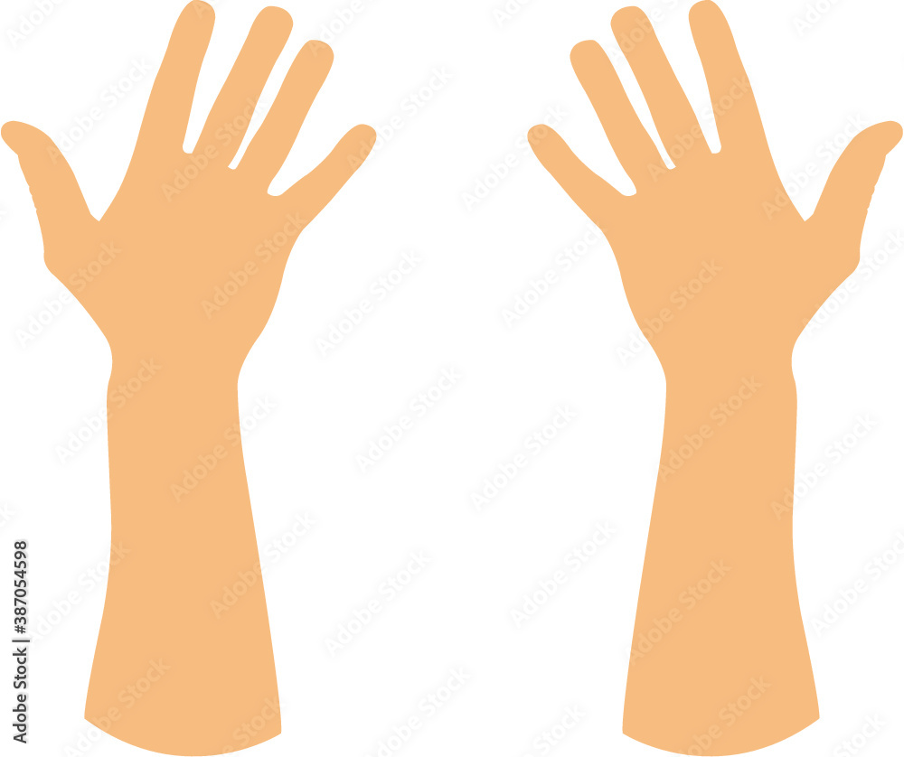 Obraz premium counting hands isolated on white background