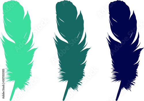 set of feathers