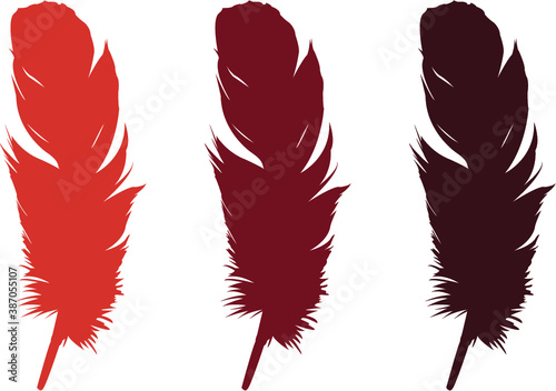 set of feathers