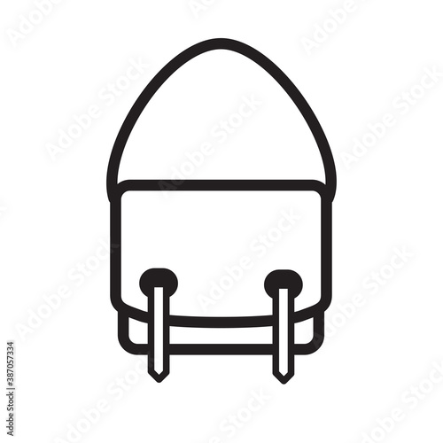 messenger bag icon vector symbol template