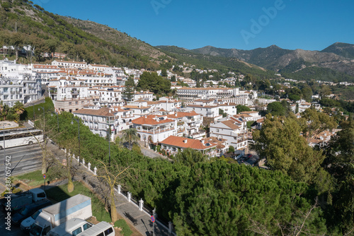 panoramic view from the top of the village of Mijas