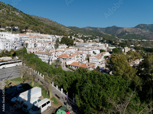 panoramic view from the top of the village of Mijas