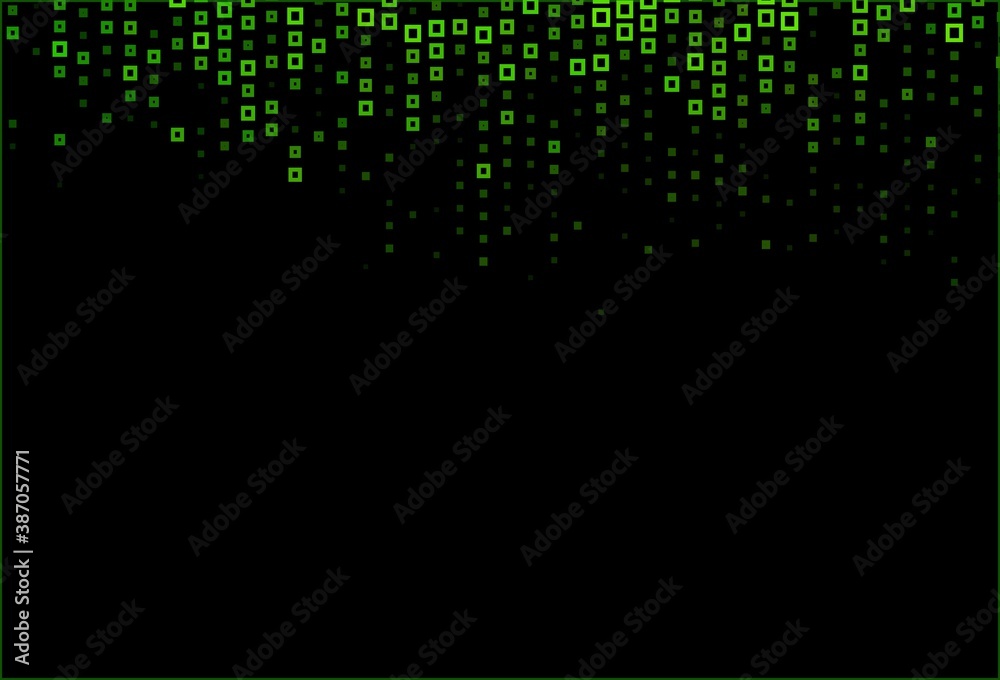 Dark Green vector layout with lines, rectangles.
