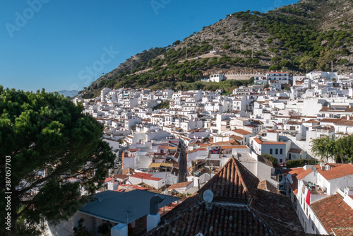 panoramic view from the top of the village of Mijas