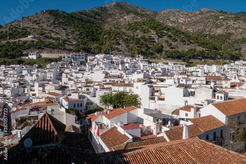 panoramic view from the top of the village of Mijas