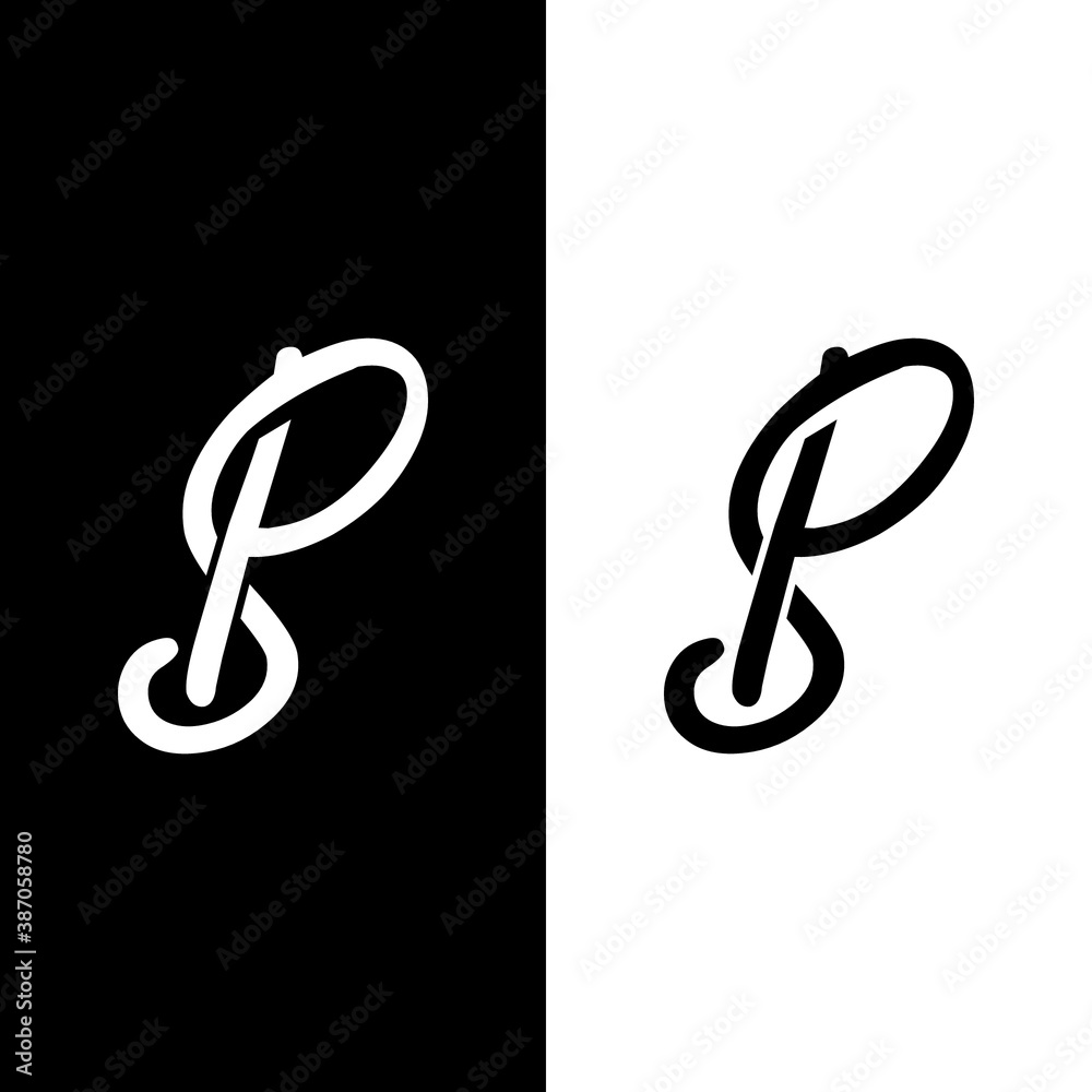 Obraz premium ps logo design vector icon symbol