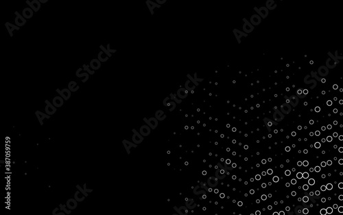 Dark Silver, Gray vector texture with disks.