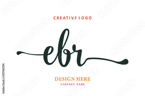 logo composition of the letter EBR is simple, easy to understand and authoritative photo