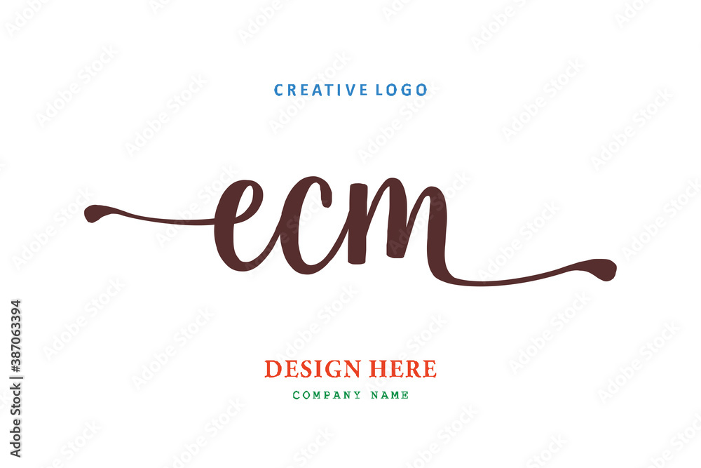 logo composition of the letter ECM is simple, easy to understand and authoritative logo composition of the letter ECM is simple, easy to understand and authoritative