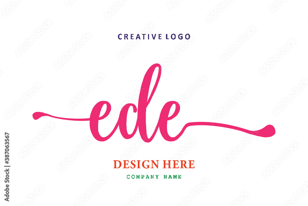 logo composition of the letter EDE is simple, easy to understand and authoritative logo composition of the letter EDE is simple, easy to understand and authoritative