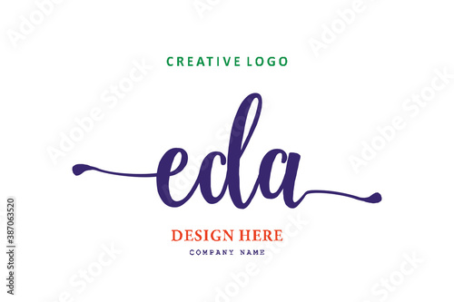 logo composition of the letter EDA is simple, easy to understand and authoritative