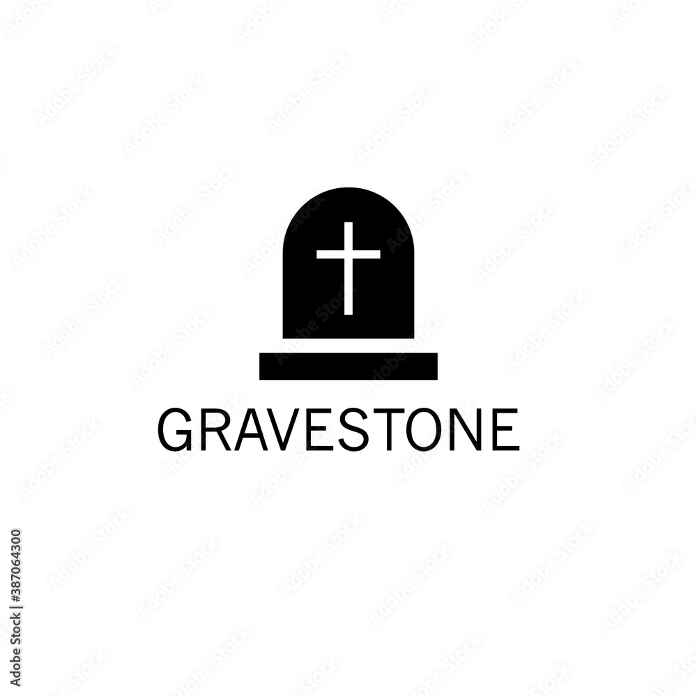Tombstone vector icon