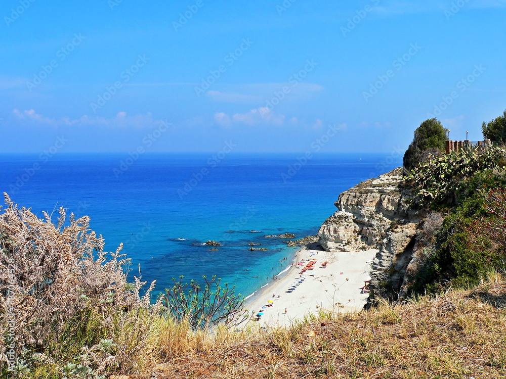 Italy,Calabria-view of the Riaci beach at S.Domenica