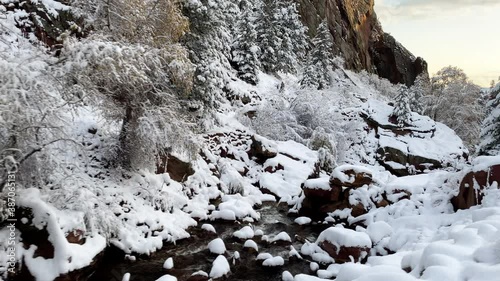 Wallpaper Mural Fresh snow covers the rugged landscape near Boulder Colorado Torontodigital.ca