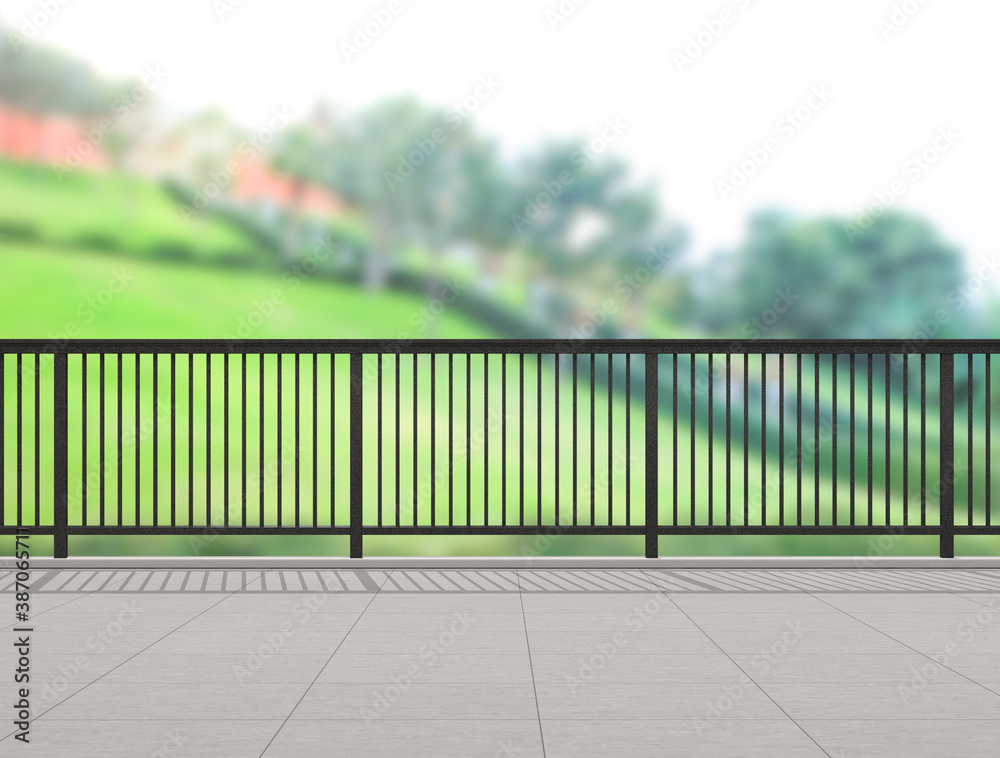 Balcony And Terrace Of Blur Nature Background Balcony And Terrace Of Blur Nature Background