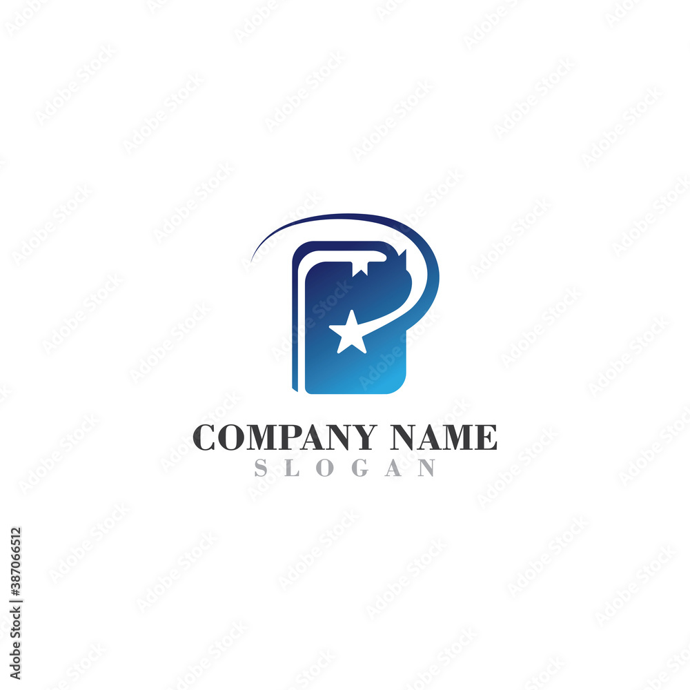 Tech Book Logo Template Technology Learn Logo Design vector Tech Book Logo Template Technology Learn Logo Design vector